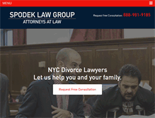 Tablet Screenshot of nycdivorcelawyers.com